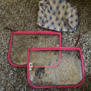 Makeup bag bundle - ONE HAS STAIN - one like new